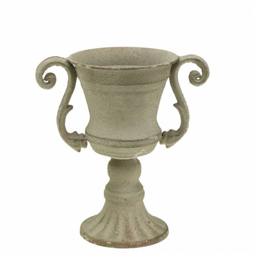Floristik24 Ciotola per tazza grigia Ø11cm H19cm