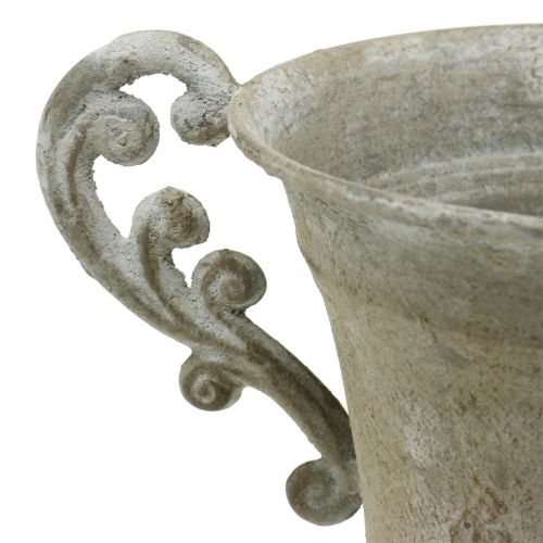 Floristik24 Tazza antica grigia Ø16,8 cm H24,8 cm