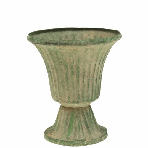 Floristik24 Calice Coppa Verde Antico Ø9cm H10cm