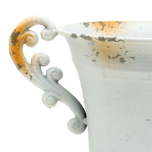 Floristik24 Tazza bianco antico Ø14cm H21cm