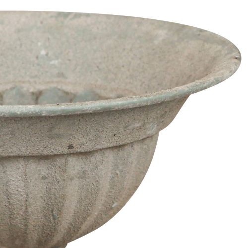 Prodotto Ciotola con base in metallo grigio vintage Ø16cm H14,5cm