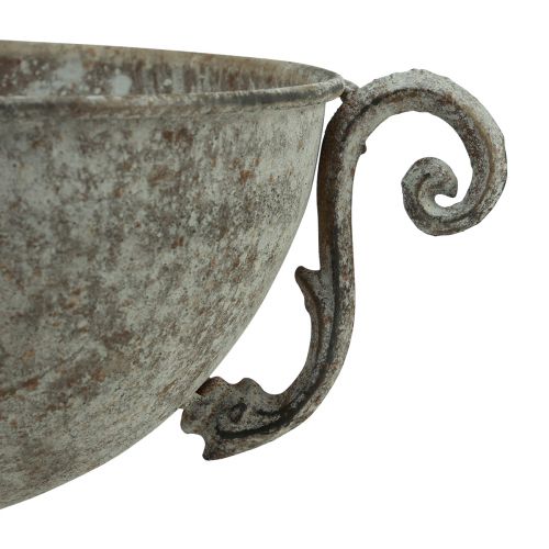 Prodotto Ciotola decorativa per tazza in metallo marrone bianco antico Ø20,5 cm
