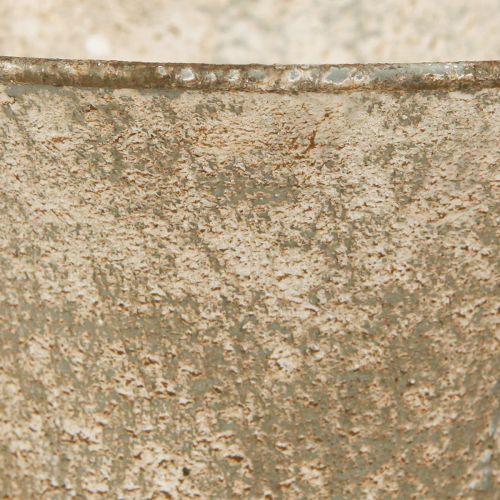 Prodotto Vaso a tazza in metallo antico decorativo base vaso Ø16,5cm H24cm