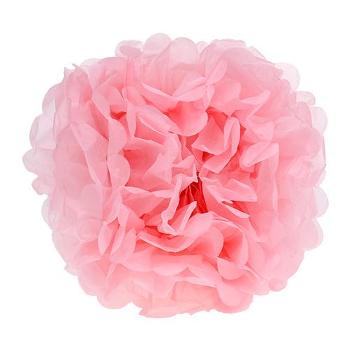 Floristik24 Pompon di carta Rosa chiaro Ø30cm 5pezzi