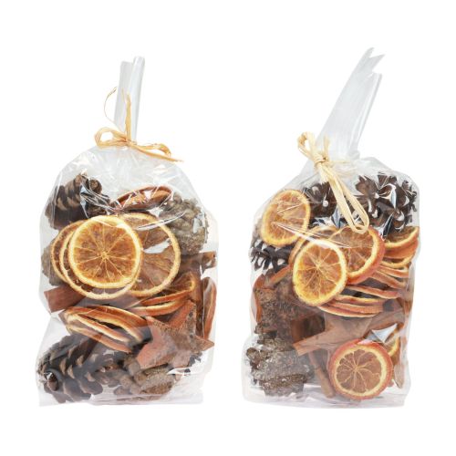 Floristik24 Pot-pourri Coni natalizi fette d&#39;arancia in legno di cannella 150g