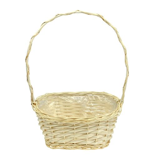 Floristik24 Cesto regalo ca. 30 cm x 23 cm luminoso