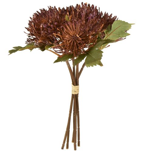 Prodotto Cuscino per spilli artificiale Protea Leucospermum viola 30 cm 6 pezzi