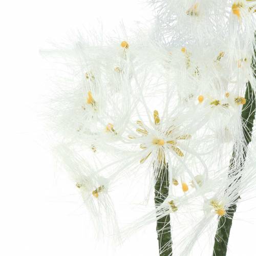 Floristik24 Blowball gigante di fiori artificiali di prato bianco 57cm