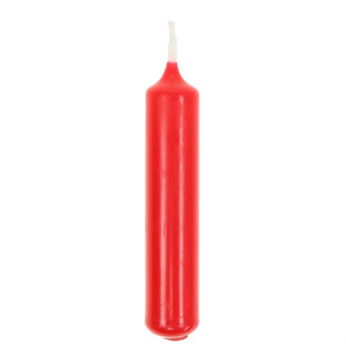 Prodotto Candele piramidali rosse 24pz