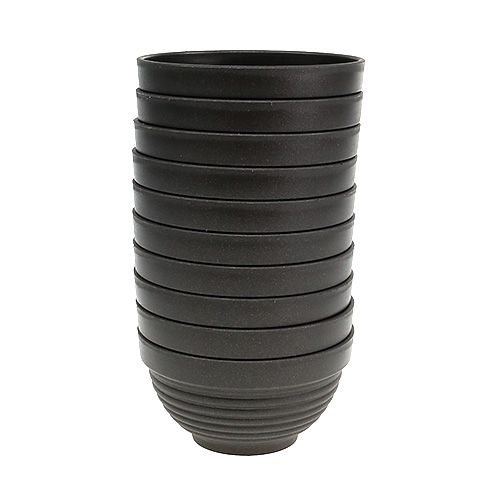 Prodotto Ciotola R in plastica antracite Ø13cm, 10 pezzi