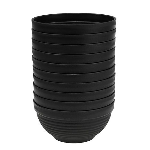 Prodotto Ciotola R in plastica antracite 19 cm, 10 pezzi