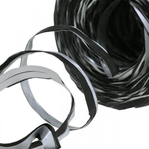 Prodotto Nastro di rafia nastro regalo argento nero nastro decorativo 200 m