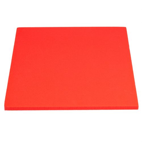 Floristik24 Piatto in schiuma floreale rosso 3pz