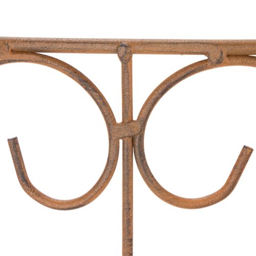 Prodotto Traliccio in metallo per aiuole e versatile decorazione da giardino, 60 cm