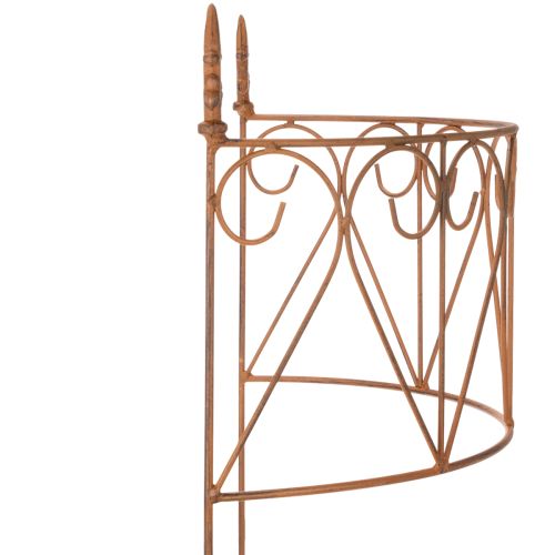 Prodotto Traliccio in metallo per aiuole e versatile decorazione da giardino, 60 cm