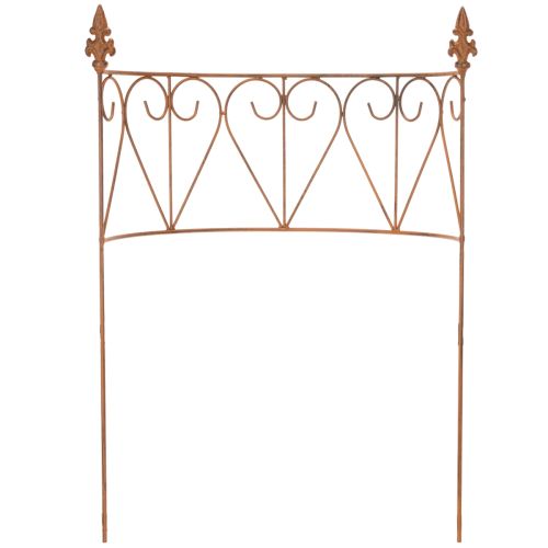 Prodotto Traliccio in metallo per aiuole e versatile decorazione da giardino, 60 cm