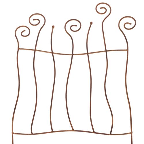 Traliccio, supporto per arrampicata, metallo curvato, decorazione artistica da giardino, 72 cm