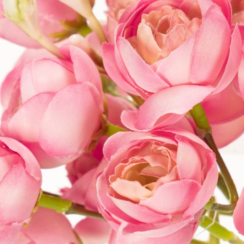 Prodotto Bouquet di ranuncoli artificiali, elegante decorazione da tavola, 32 cm, 5 pezzi