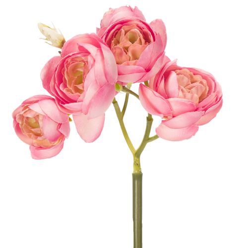 Prodotto Bouquet di ranuncoli artificiali, elegante decorazione da tavola, 32 cm, 5 pezzi
