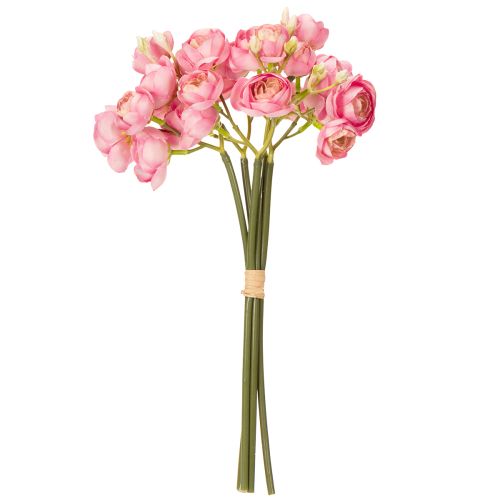 Prodotto Bouquet di ranuncoli artificiali, elegante decorazione da tavola, 32 cm, 5 pezzi