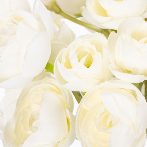 Prodotto Bouquet di ranuncoli artificiali, decorazione floreale di lunga durata per la primavera, 32 cm, 5 pezzi