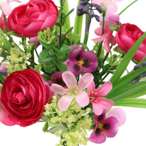 Floristik24 Mazzo di ranuncoli con giacinti d&#39;uva Rosa 25cm