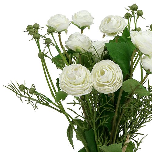 Floristik24 Bouquet di ranuncoli bianco 42 cm