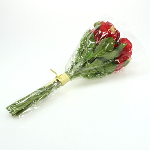 Floristik24 Ranuncolo rosso 30 cm