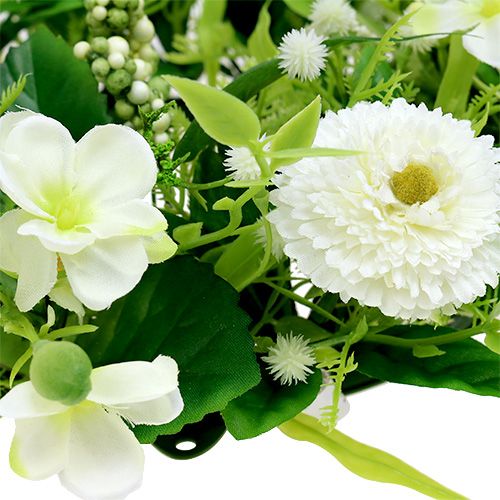 Floristik24 Corona di ranuncolo con Bellis bianco Ø30cm
