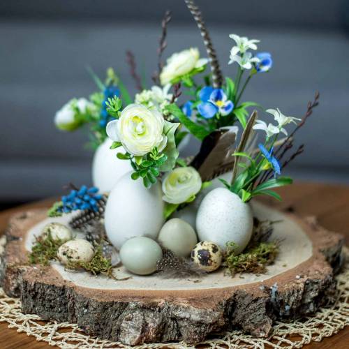 Floristik24 Mazzo di ranuncoli con giacinti d&#39;uva bianco 25cm