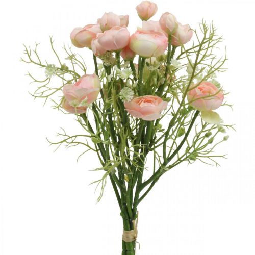 Floristik24 Ranuncolo artificiale Bouquet Decorazione floreale Fiori di seta Rosa L37cm