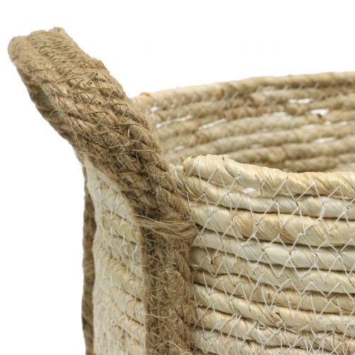 Prodotto Cestino in rattan natura/marrone Ø40/32/26cm 3pz