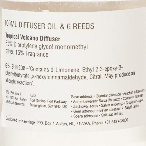 Prodotto Diffusore di fragranze per ambienti con profumo esotico di cocco e mango per una freschezza duratura in casa, 19 cm, 2 pezzi