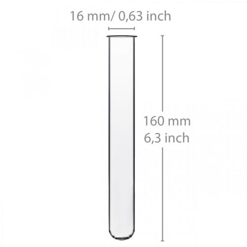 Prodotto Provetta 160 mm × 16 mm