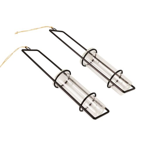 Prodotto Decorazione provetta per appendere mini vasi vetro Ø6cm 32cm 2pz