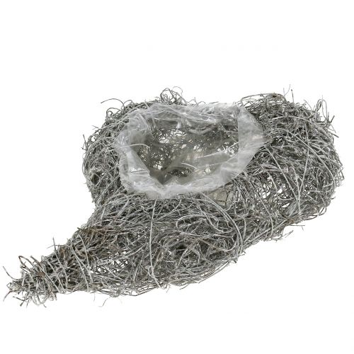 Floristik24 Cuore di vite lavato bianco 16 cm x 21 cm 1 pz