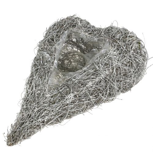 Cuore di vite per piantare bianco lavato 35 cm x 23 cm 1 p | Floristik24.it