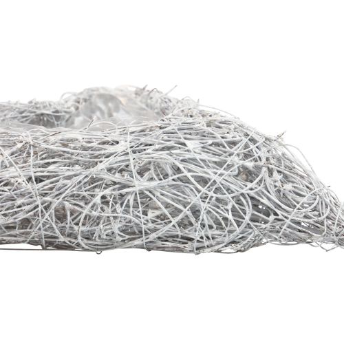 Floristik24 Ciotola per piante cuore di vite cuore bianco naturale 16×19 cm×5,5 cm