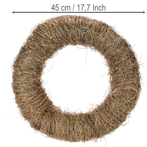 Ghirlanda di vite, non trattata, rotonda, naturale, per lavori creativi, 45 cm | Floristik24.it