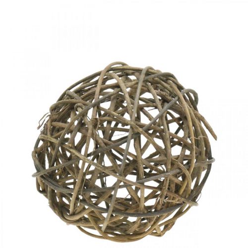 Sfera decorativa vite naturale scuro Ø20cm