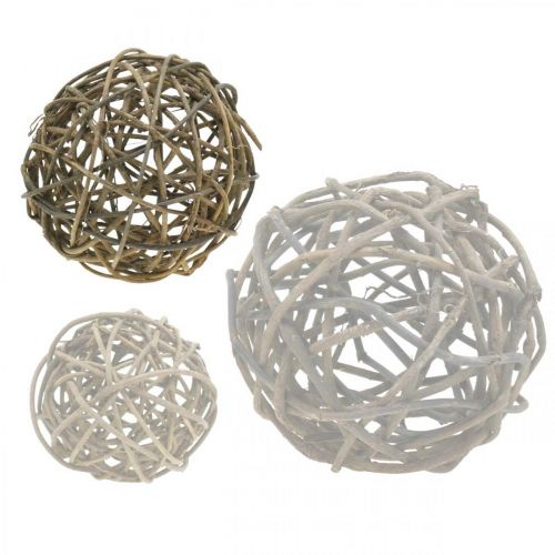 Floristik24 Sfera decorativa vite naturale scuro Ø20cm