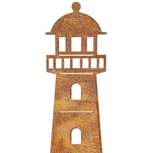 Prodotto Pluviometro Lighthouse Rust Look – Pluviometro decorativo per giardino e recinzione 41cm Ruggine