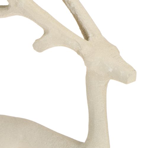 Prodotto Decorazione a forma di renna, figura di cervo in metallo grigio argilla ottica H27,5cm