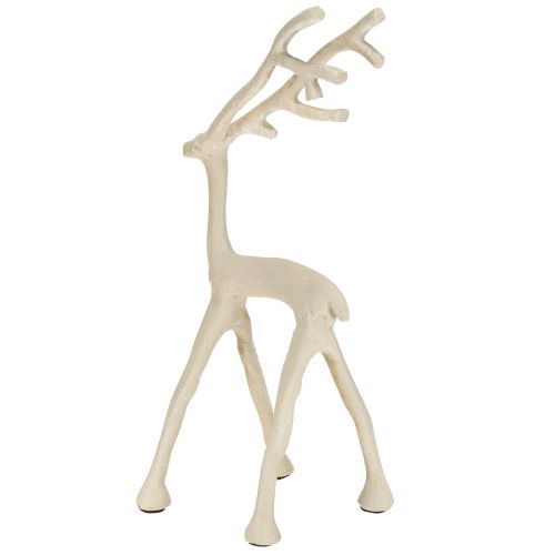 Prodotto Decorazione a forma di renna, figura di cervo in metallo grigio argilla ottica H27,5cm