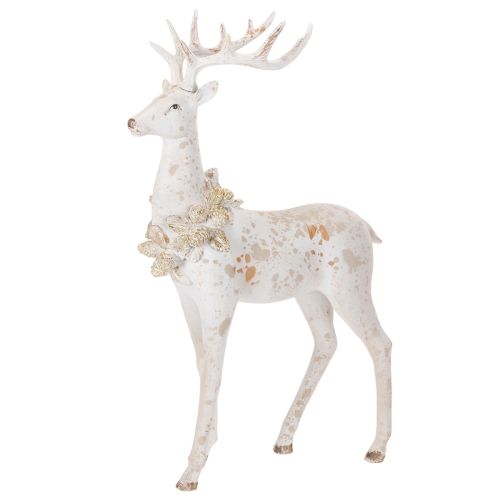 Statuetta decorativa di cervo con decorazione a pigna per decorazioni invernali, 49 cm acquistare | Floristik24.it