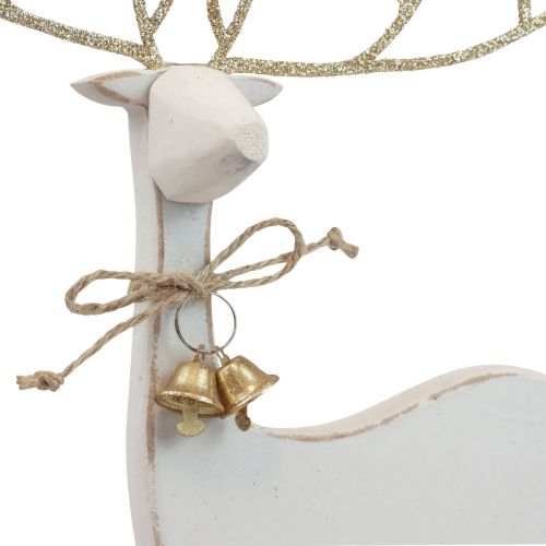 Floristik24 Decorazione da tavola Natale Decorazione natalizia con renna H35,5 cm