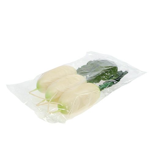 Prodotto Ravanello bianco con foglie 12 cm 3 pezzi