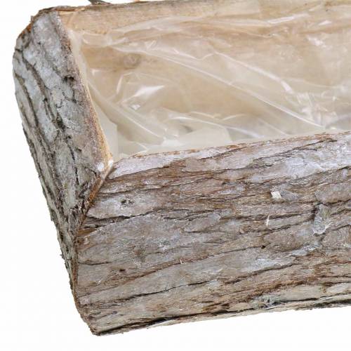 Floristik24 Fioriera in legno lavato bianco 45 × 19 cm H10 cm