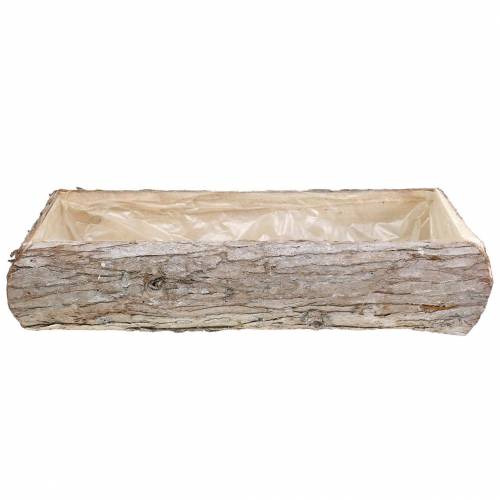 Floristik24 Fioriera in legno lavato bianco 45 × 19 cm H10 cm