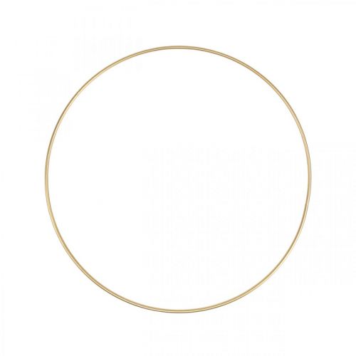 Floristik24 Anello decorativo in metallo Anello decorativo Scandi anello dorato Ø30cm 4 pezzi